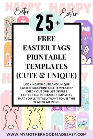 25+ FREE Easter Tags Printable Templates (Cute & Unique)