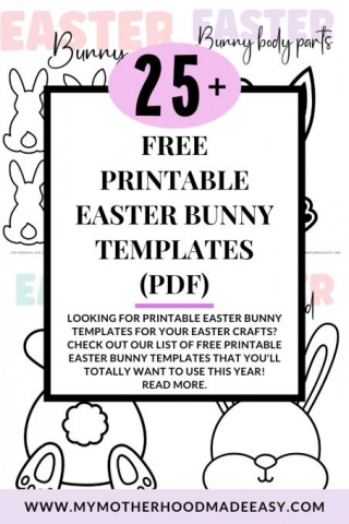 25+ FREE Printable Easter Bunny Templates (PDF)