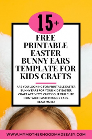 Free Printable Easter Bunny Ears Template For Kids Crafts