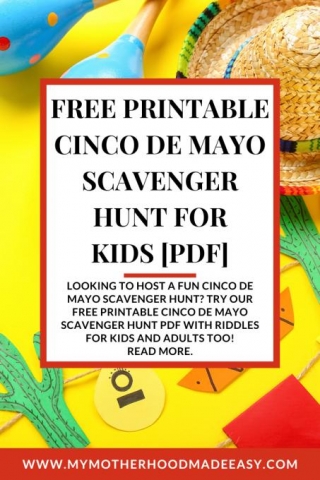FREE Printable Cinco De Mayo Scavenger Hunt PDF For Kids
