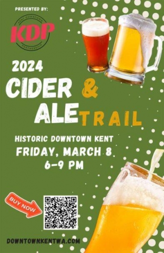 REMINDER: Cider & Ale Trail Will Weave Through Historic Downtown Kent This Friday Night, Mar. 8