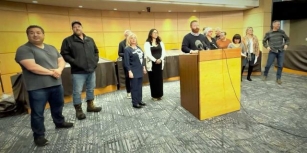 VIDEO: Mayor Schilling, Burien Business Owners Slap Back At Sheriff, Share Concerns Over Lack Of Camping Enforcement At Press Conference