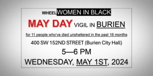 May Day Vigil For Homeless Will Be Tonight At Burien City Hall