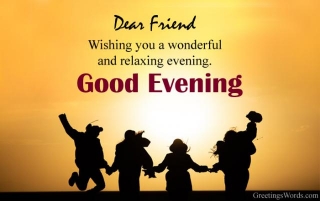 Good Evening Messages For Friends