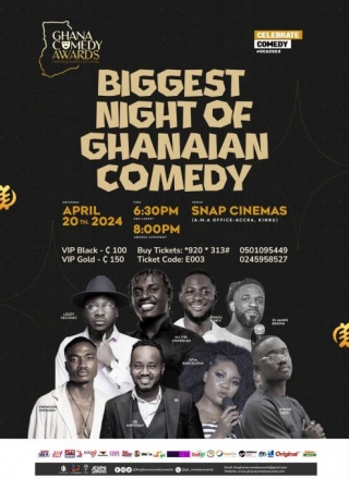 Biggest Night In Comedy: Ghana Comedy Awards Scheduled For April 20