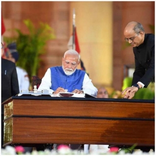 Narendra Modi Sworn In For His Third Term At A Grand Ceremony In Delhi