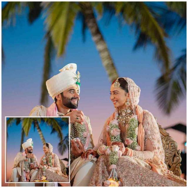 Rakul Preet Singh and Jackky Bhagnani Share Stunning First Official Wedding Photos from Sunset Ceremony