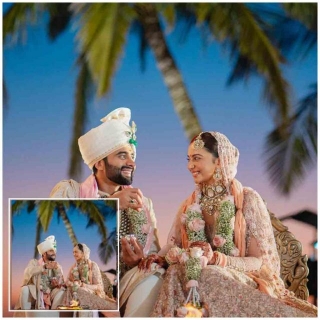 Rakul Preet Singh And Jackky Bhagnani Share Stunning First Official Wedding Photos From Sunset Ceremony