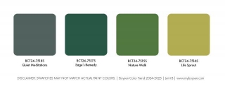 The Greens In Boysen Color Trend 2024-2025