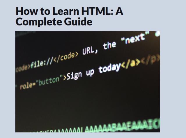 How to Learn HTML: A Complete Guide