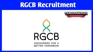 RGCB Recruitment 2024 Apply Project Technical Support II Posts