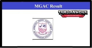 MGAC Vellore Result 2024 Check .mgacvlr.edu.in
