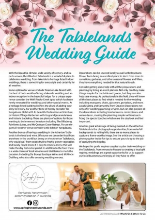 2023 Tablelands Wedding Guide