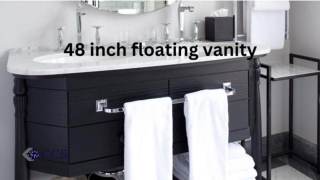 Get Ready To Revamp Your Bathroom With This Stylish 48 Inch Floating Vanity!