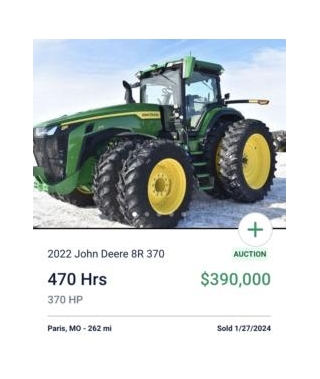 Farm Equipment Auction Results: January 2024