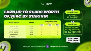 UPCX Launches Staking Campaign With $7,000 In Rewards, Promotes Global Financial Inclusion