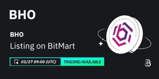 BHO (BHO), Is The Token On BHO Network, To List On BitMart Exchange