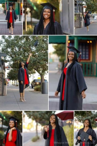 Gorgeous & Glowing | Professional Graduation Portraits Of Black Students At Magical Memories By Michelle