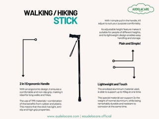 Audelacare Unveils Next-Gen One-Push Walking Stick For Effortless Mobility In The Elderly
