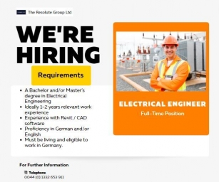 Electrical Engineer | The Resolute Group Ltd | Electrical Jobs