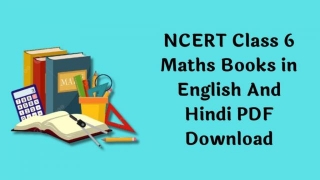NCERT Books Class 6 Maths PDF Download