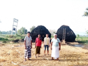 जहानाबाद आग की कहर से किसान की लाखों रुपए की सम्पत्ति की क्षति