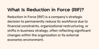 What Is RIF? How To Deal With A Reduction In Force