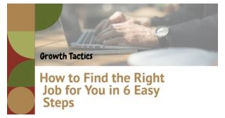 How To Find The Right Job For You In 6 Easy Steps