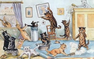 How Did Cats Take Over the World? One Bizarre Drawing at a Time.