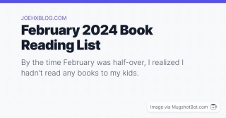 February 2024 Book Reading List