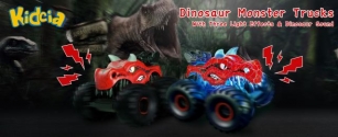Remote Control Dinosaur Car, 2.4GHz RC Monster Trucks F…