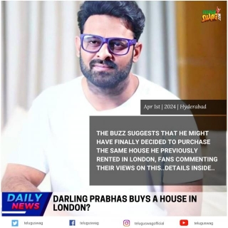 Darling Prabhas Buys A House In London?