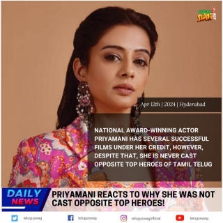 Priyamani Reacts To Why She Was Not Cast Opposite Top Heroes!