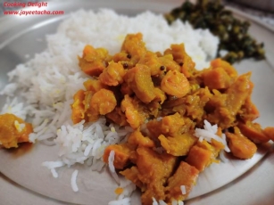 Kumro – Chingri Rasha (Pumpkin – Shrimp Dry Curry)
