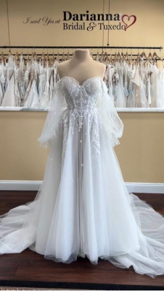 Essense Of Australia D3787 A-line Wedding Dress