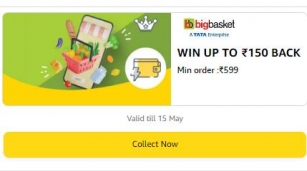 Amazon Bigbasket Offer: Win Up To Rs 150 Cashback