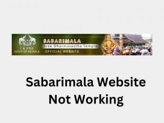 Sabarimala Website Not Working | Reason And Solutions