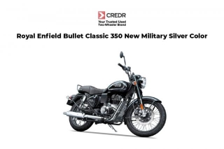 Royal Enfield Bullet Classic 350 Unveiled In All New Military Silver Colour