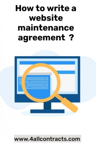How To Write A Website Maintenance Agreement ?