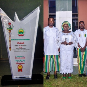 Ekiti Ministry Of Health Receives Award Of Recognition From State’s Assembly
