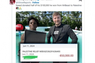 IShowSpeed Donates $50k To The Palestine Relief Fund He Won From Mr. Beast