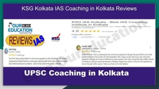 KSG Kolkata IAS Coaching In Kolkata Reviews