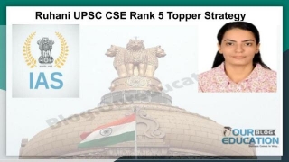 Ruhani UPSC CSE Rank 5 Topper Strategy
