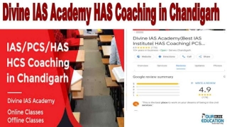 Divine IAS Academy HAS Coaching In Chandigarh Reviews