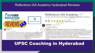 Reflections IAS Academy In Hyderabad Reviews
