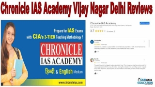 Chronicle IAS Academy Vijay Nagar Delhi Reviews