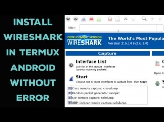 How To Install Wireshark In Termux Android: Without Root