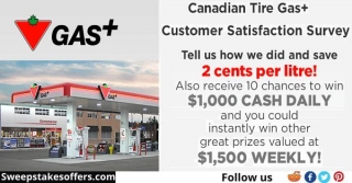 Tell Canadian Tire Gas Feedback Survey | TellCdnTiregas.com