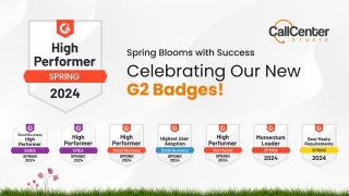 Call Center Studio Got 8 Badges On G2 Spring 2024 Reports!