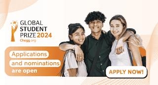 CheggOrg Global Student Prize 2024 [Prizes Worth Rs. 82 L]: Apply By April 28
